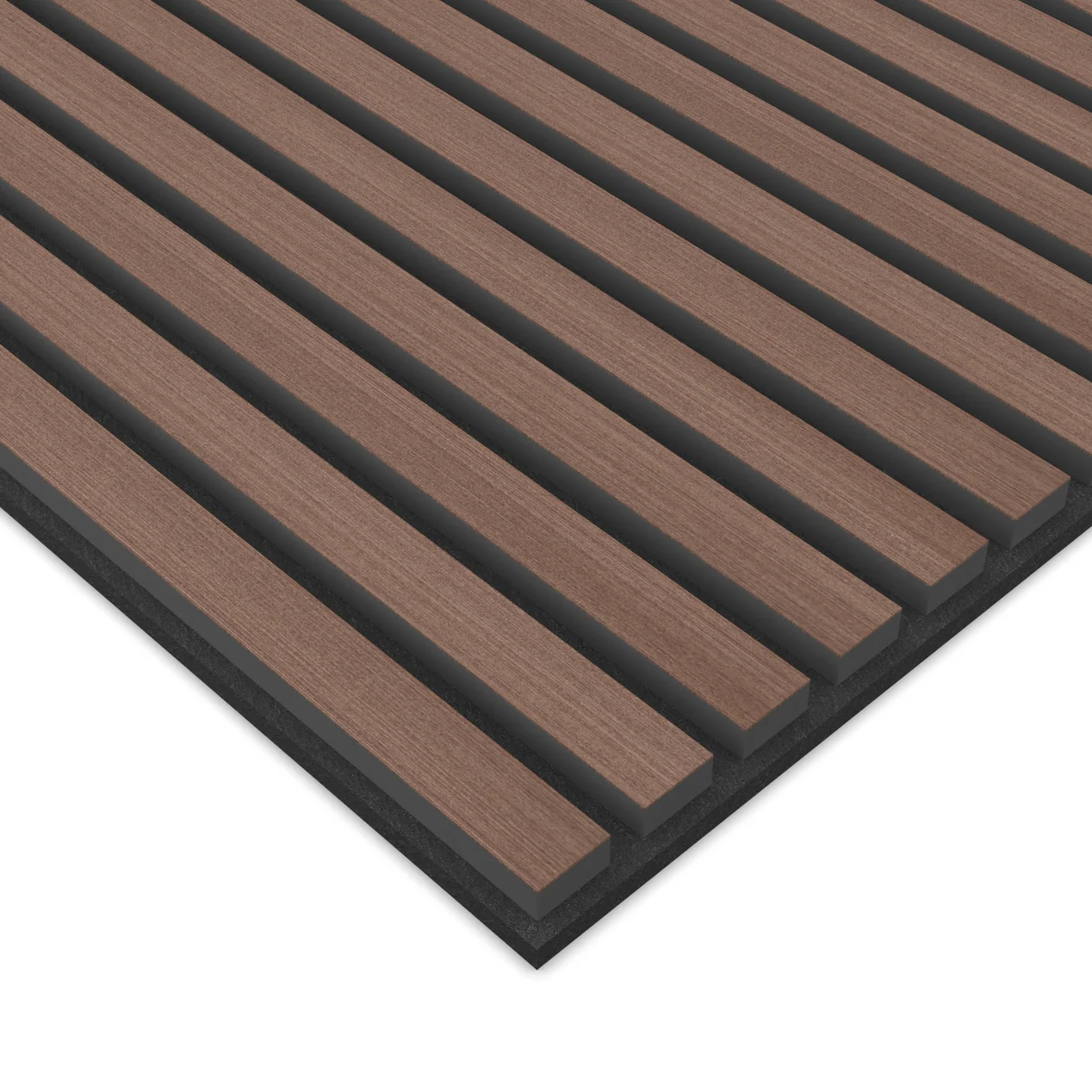 Panel Acustico 60x60 Wenge / PET Negro