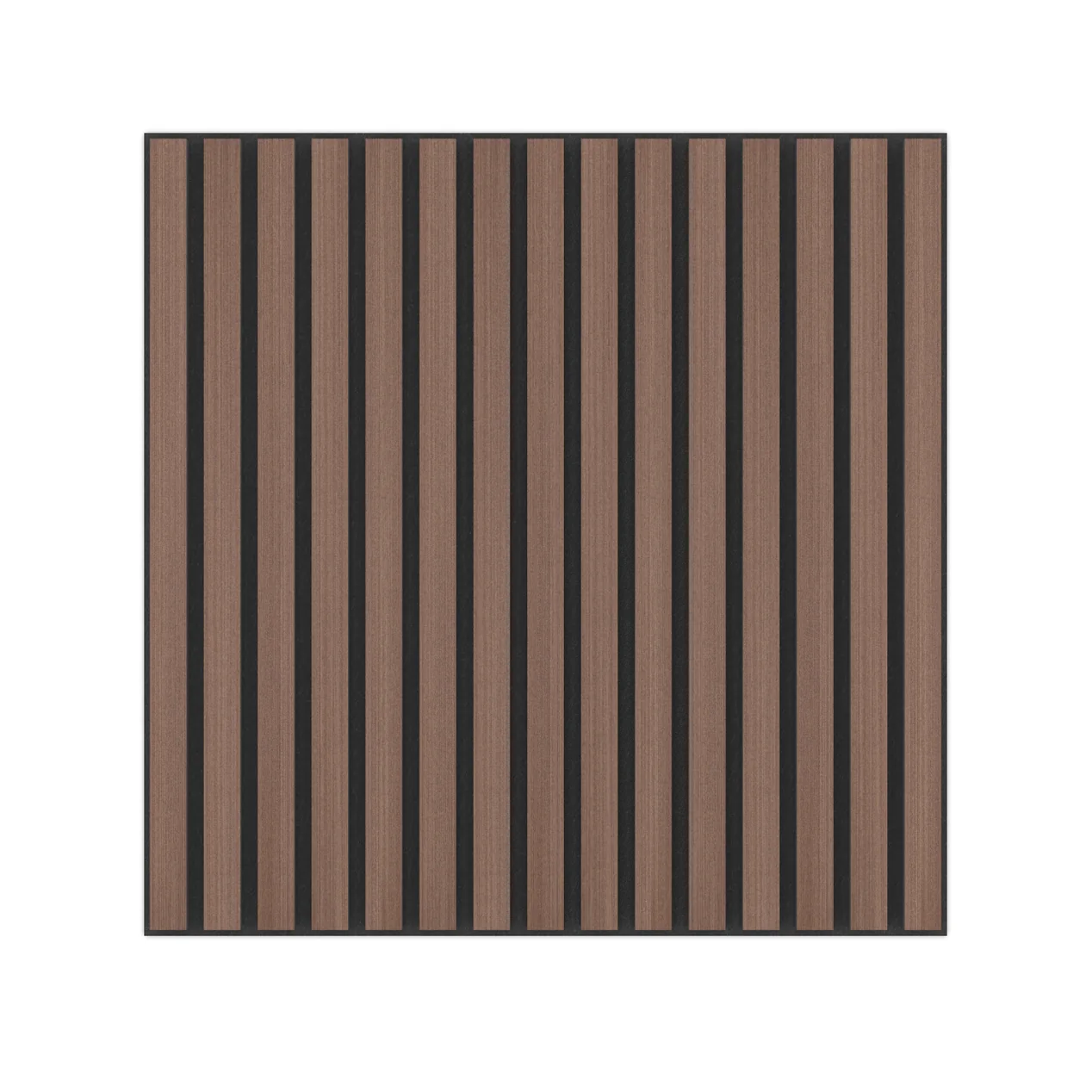 Panel Acustico 60x60 Wenge / PET Negro