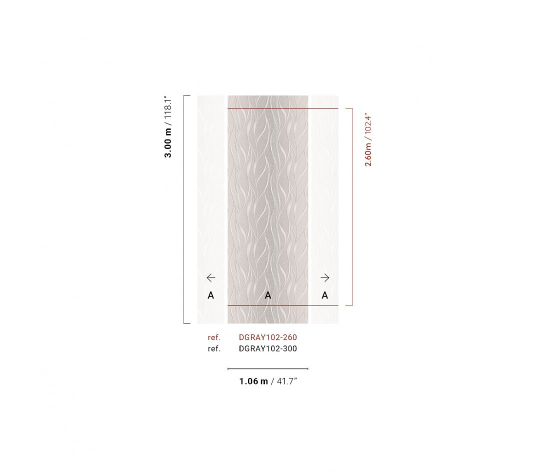Papel Mural - Unda Onix - DGRAY102-260