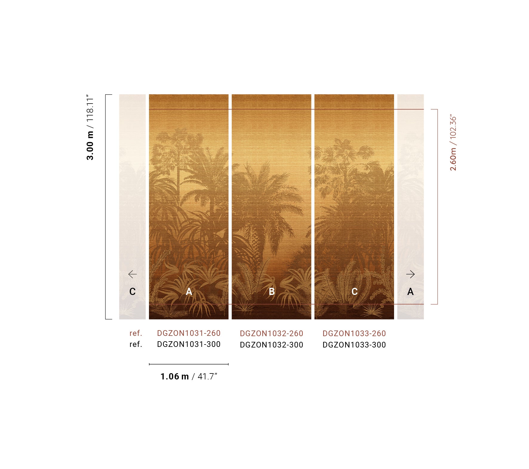 Papel Mural - Awarra Sunrise - DGZON103X
