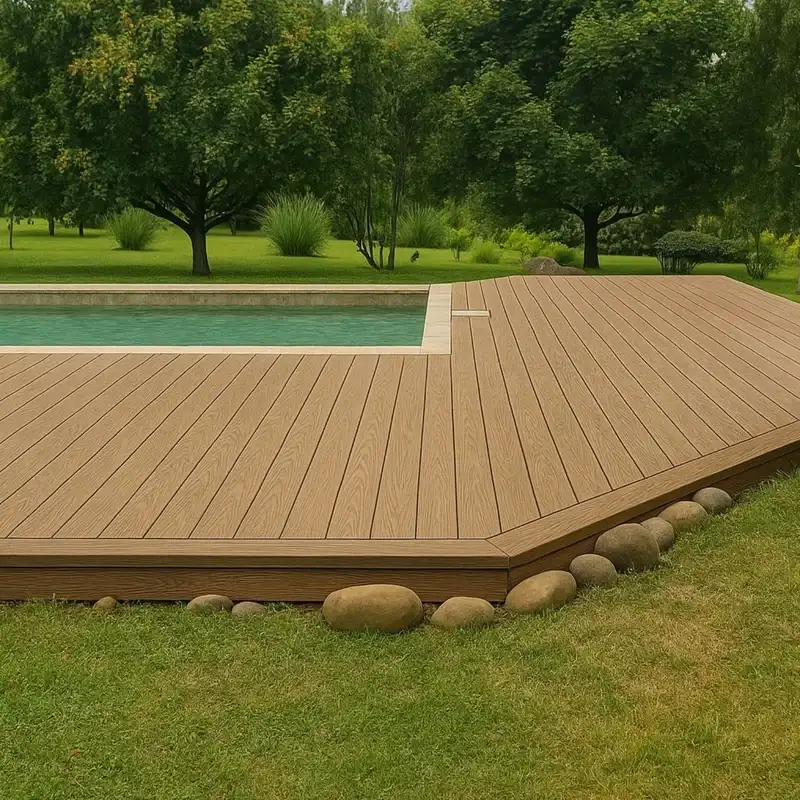 Deck WPC Bicolor Chocolate/Madera